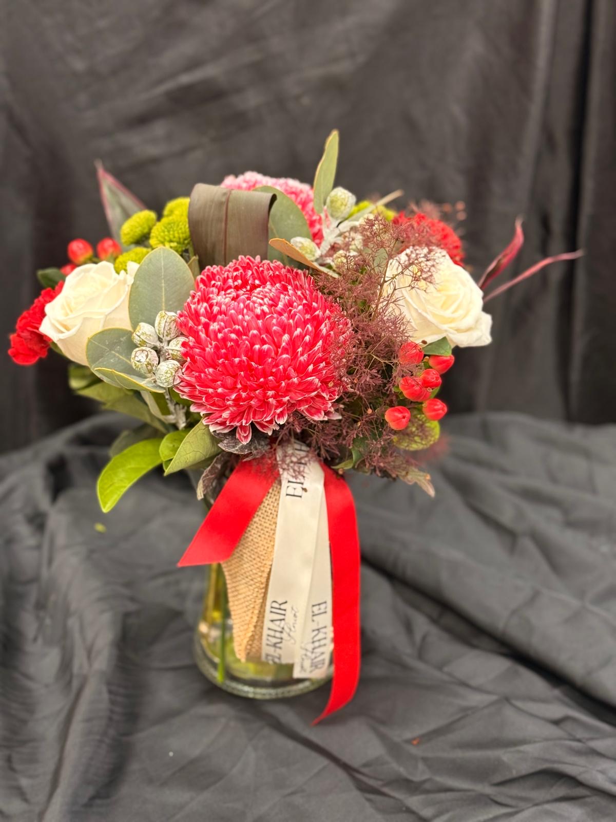 Under the Mistletoe Vase