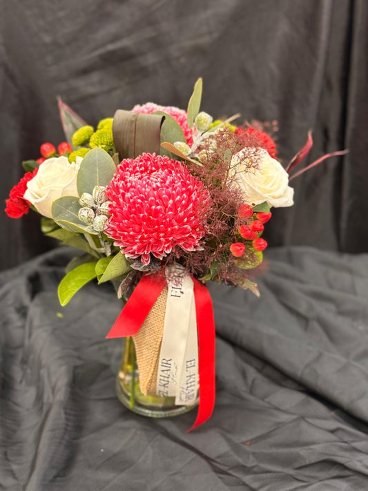 Under the Mistletoe Vase